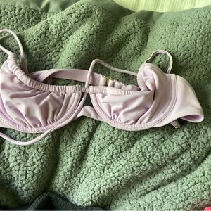 Lilac scoop swim top, M, target